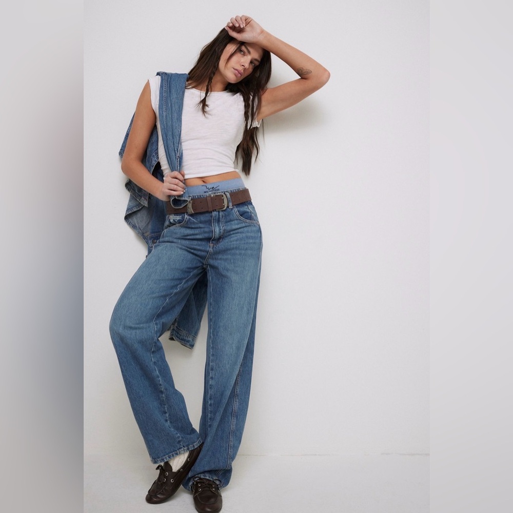 we the free ASTER high rise straight jean.  NWT